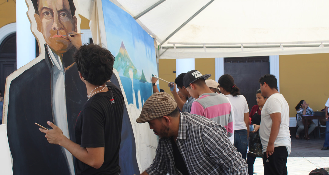 Artistas plásticos de UNAN-Managua y UNI.