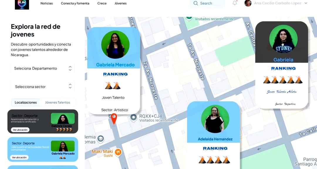 Radar Joven Nic: Plataforma digital innovadora para visibilizar el talento juvenil en Nicaragua