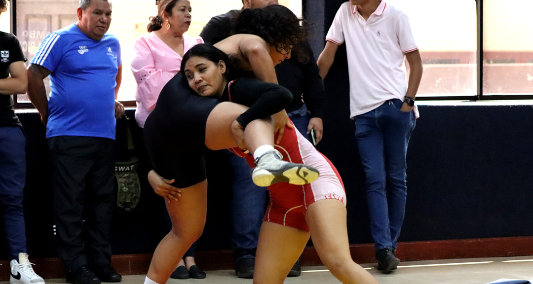 Exhibición de lucha grecorromana.