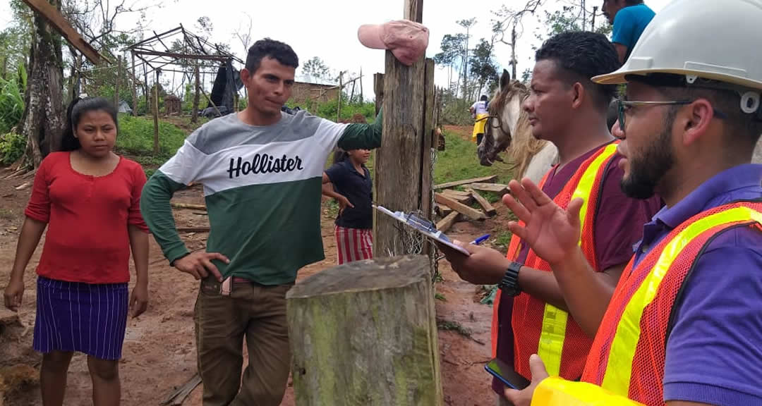 Brigada solidaria de la UNAN-Managua brinda acompañamiento a familias de Bonanza