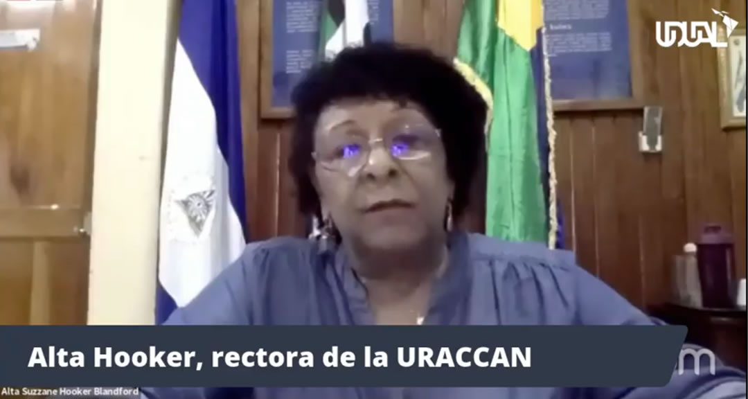 Dra. Alta Hooker, Rectora de la URACCAN.