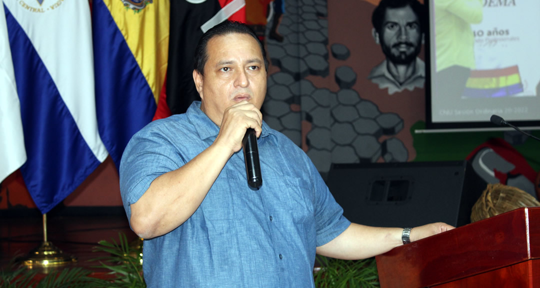 Máster Bismarck Santana, coordinador de la Comisión de Asuntos Estudiantiles del CNU