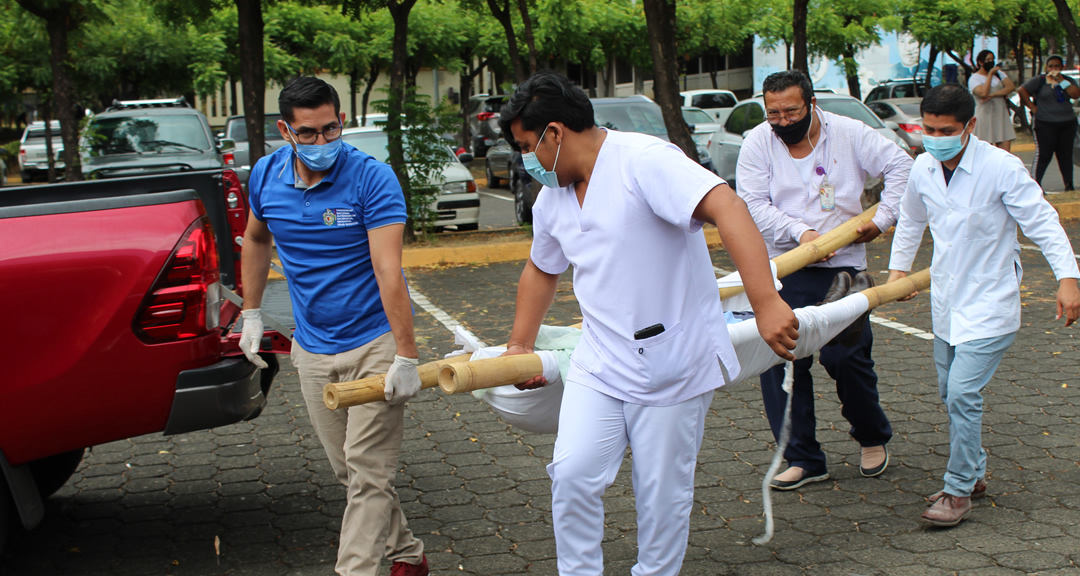 Los lesionados fueron trasladados al puesto de mando
