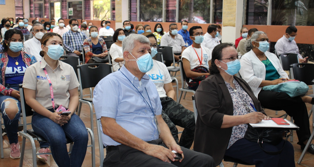 Facultades de Managua participaron vía virtual desde auditorios del Recinto Rubén Darío