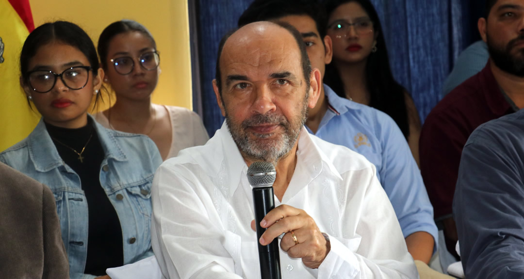 Luis Alfredo Lobato Blanco, vicerrector general de la UNAN-Managua y director de la Casa de la Soberanía.