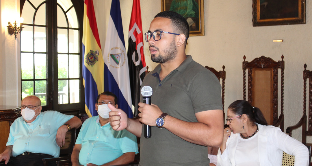 Br. Luis Chavarría, Vicepresidente de la UNEN-Nacional manifestó su disposición de continuar trabajando por los estudiantes