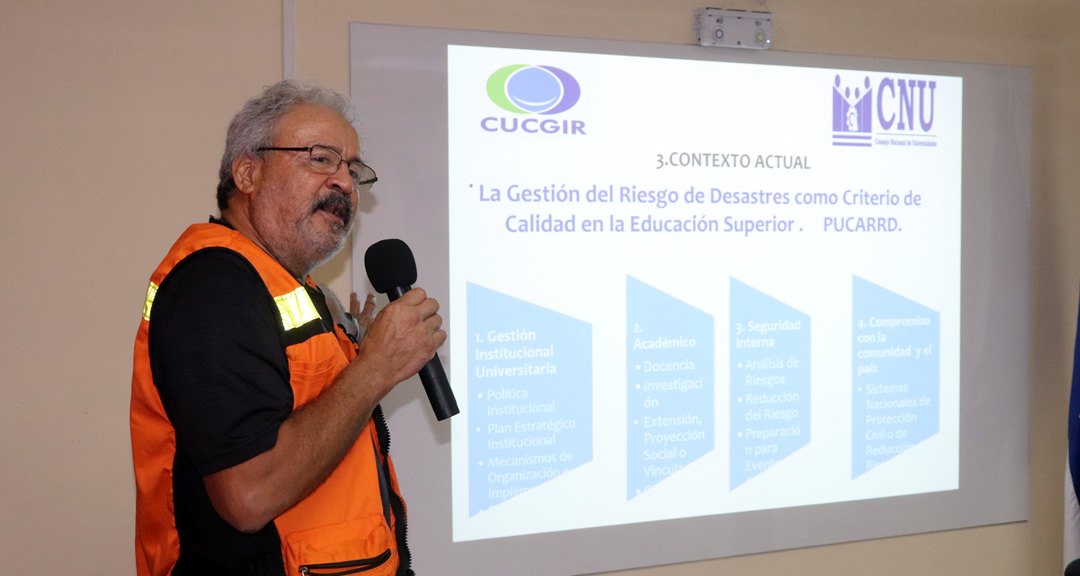 UNAN-Managua participa en presentación de informe de planes preventivos ante huracán Eta