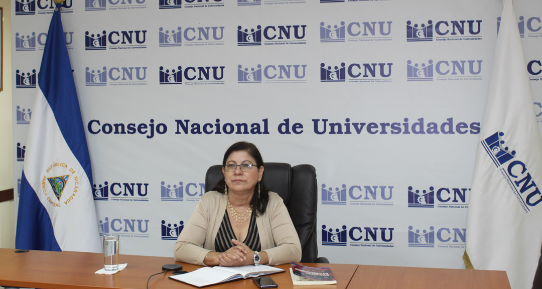 Ramona Rodríguez Pérez, Presidente del CNU y Rectora de la UNAN-Managua