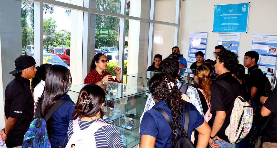 Estudiantes de la Universidad Padre Gaspar García Laviana de Matagalpa vistan IGG-CIGEO