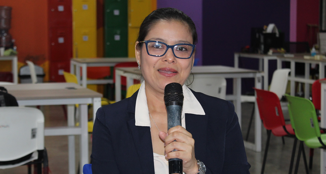 Máster Dayra Yessenia Blandón Sandino, vicerrectora de Gestión del Conocimiento y Vinculación Social.