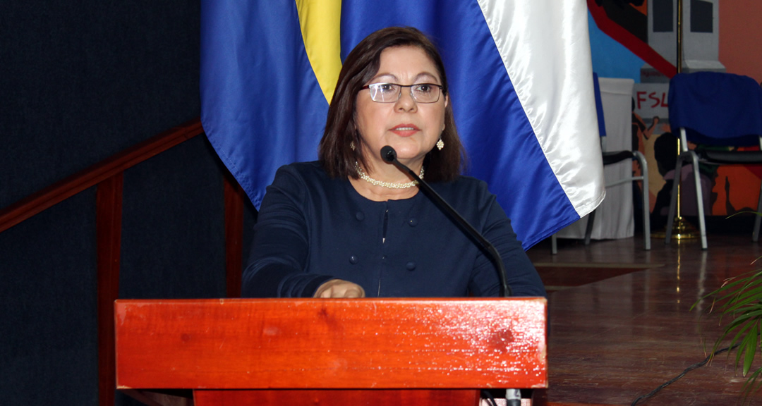 MSc. Ramona Rodríguez Pérez, Rectora de la UNAN-Managua y Presidenta del CNU saluda a las mujeres en su día