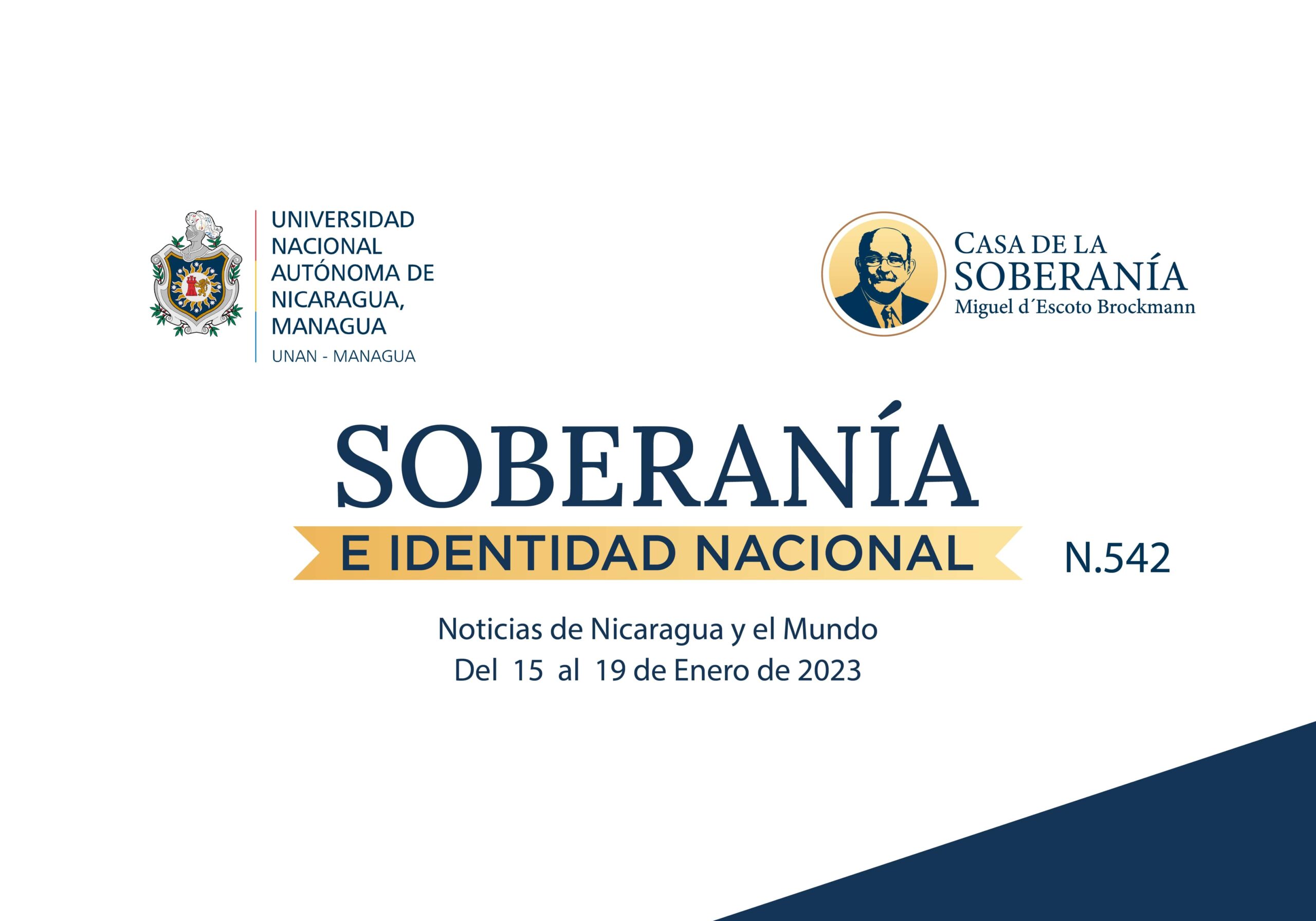 Boletín Informativo No. 542, Soberanía e Identidad