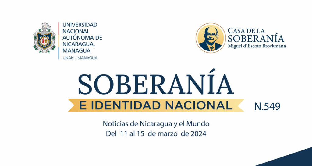 Boletín Informativo No. 549, Soberanía e Identidad