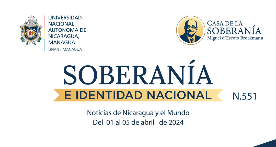 Boletín Informativo No. 551, Soberanía e Identidad