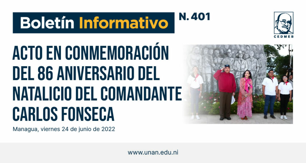 Boletín Informativo No.401