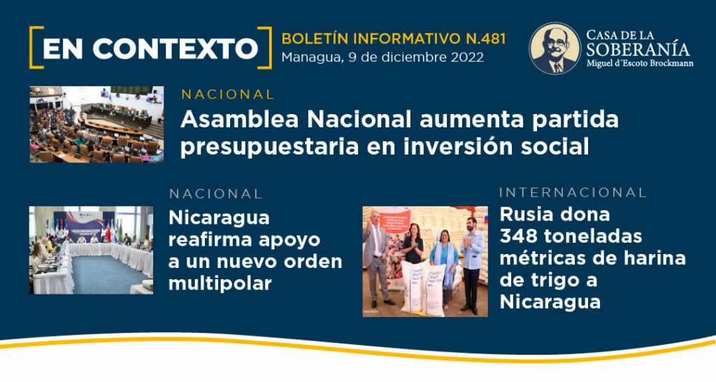 Boletín Informativo No.481