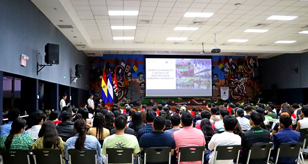 Juventud universitaria destaca logros económicos y sociales con el liderazgo de nuestro Buen Gobierno Sandinista
