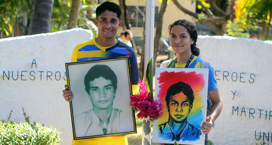 UNAN-Managua rinde homenaje a Marlon Zelaya Cruz líder estudiantil y combatiente heroico de la Revolución