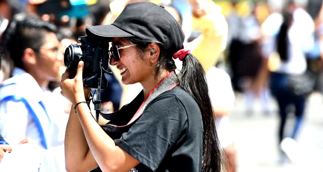 Samara Cristal Moreno Cornavaca, estudiante de Comunicación para el Desarrollo que realiza prácticas en Divulgación