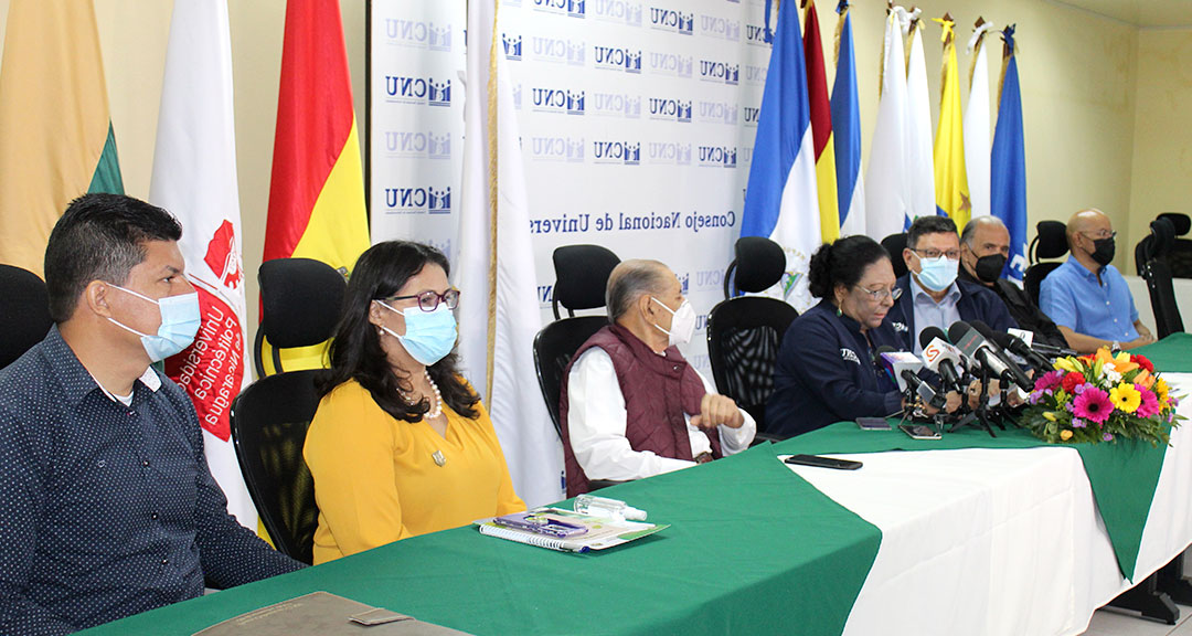 UNAN-Managua presenta su agenda de trabajo en conferencia de prensa del CNU