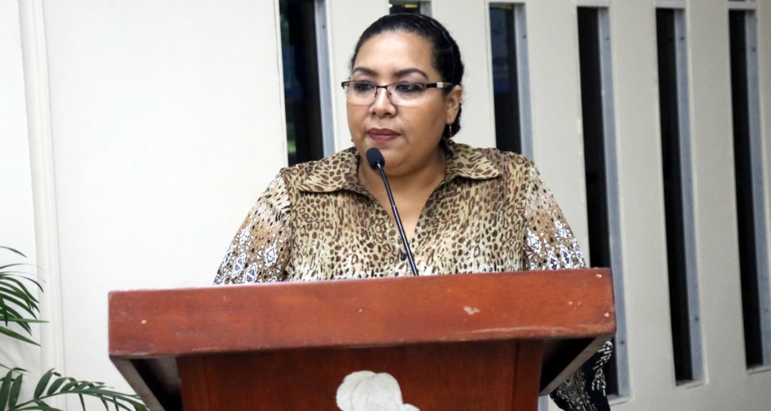 Máster Alejandra Solórzano, coordinadora del voluntariado en la UNAN-Managua.