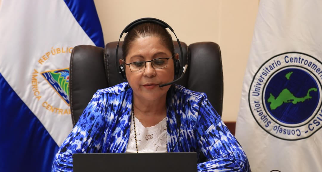 Maestra Ramona Rodríguez Pérez, Rectora de la UNAN-Managua, Presidenta del CNU y del CSUCA