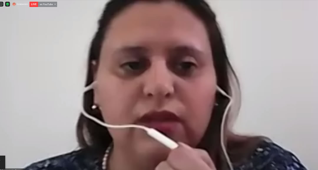 Viceministra de MPPE, maestra Rosángela Orozco, durante su ponencia