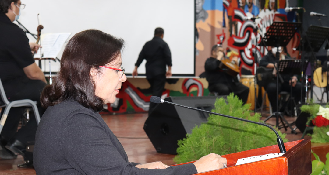 MSc. Ramona Rodríguez, Rectora de la UNAN-Managua 