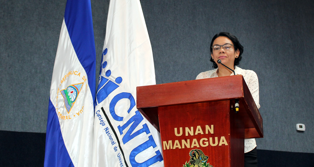 La compañera Loyda Barreda, Directora Ejecutiva de INATEC, contextualizó acerca del evento