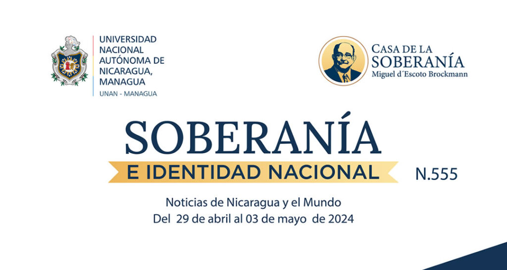 Boletín Informativo No. 555, Soberanía e Identidad