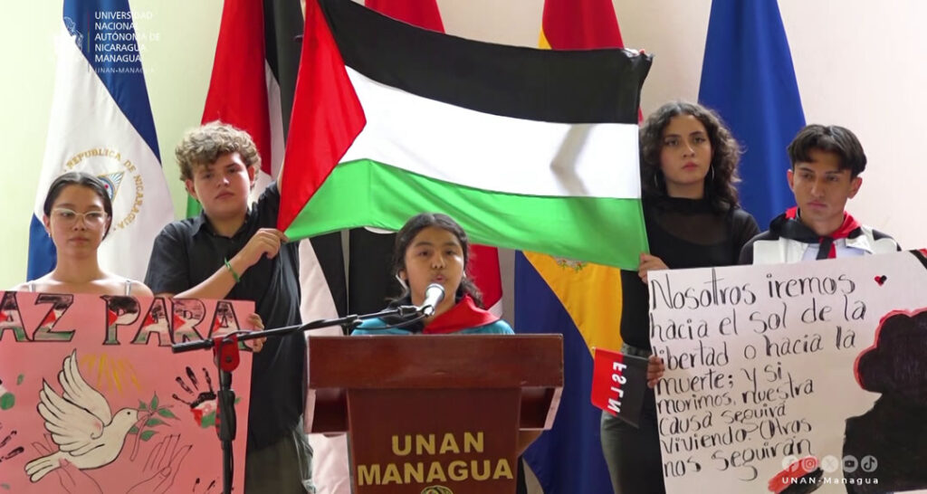 En el Día de la Dignidad Nacional, UNAN-Managua expresa su solidaridad con Palestina