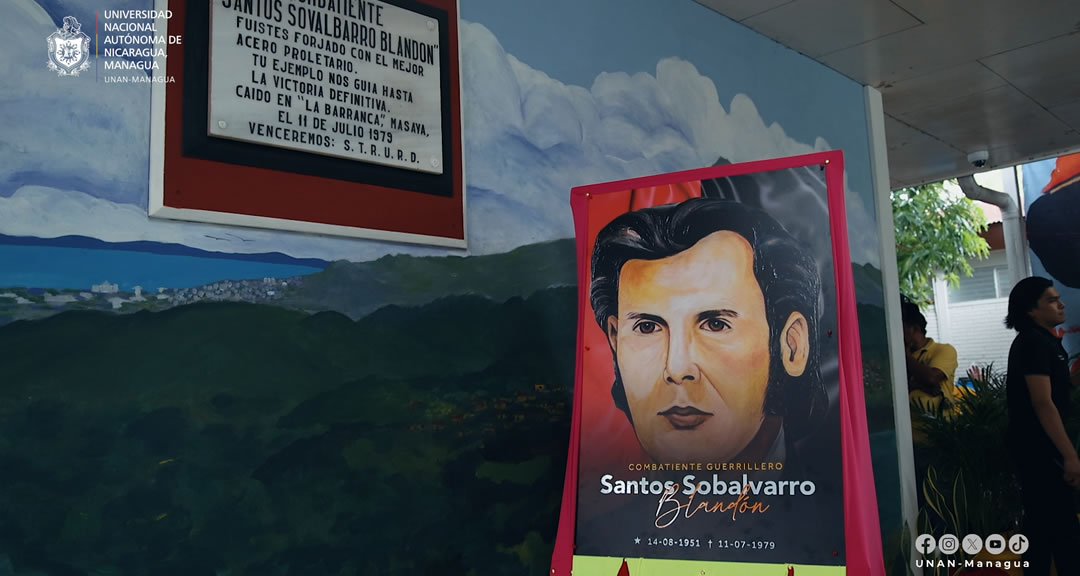 Colocación de flores y acto cultural en homenaje al combatiente guerrillero Santos Sobalvarro Blandón