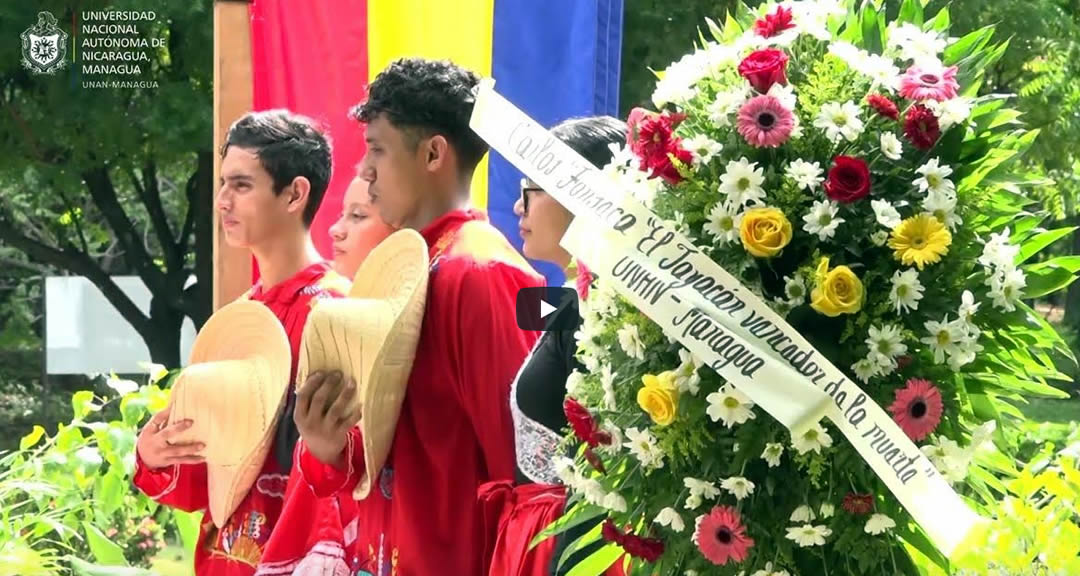 UNAN-Managua rinde homenaje al comandante Carlos Fonseca Amador