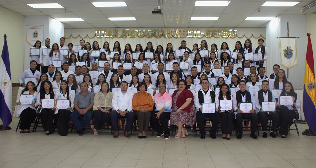 UNAN-Managua brinda 82 médicos preinternos al servicio del pueblo nicaragüense