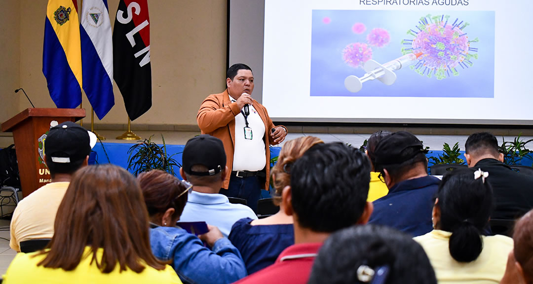 Trabajadores de la UNAN-Managua son capacitados en medidas para prevenir infecciones respiratorias