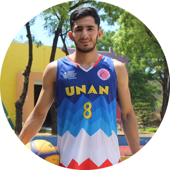 Elgin Mejía Sáenz: «Me siento orgulloso de representar la bandera de la UNAN-Managua en el baloncesto nacional»
