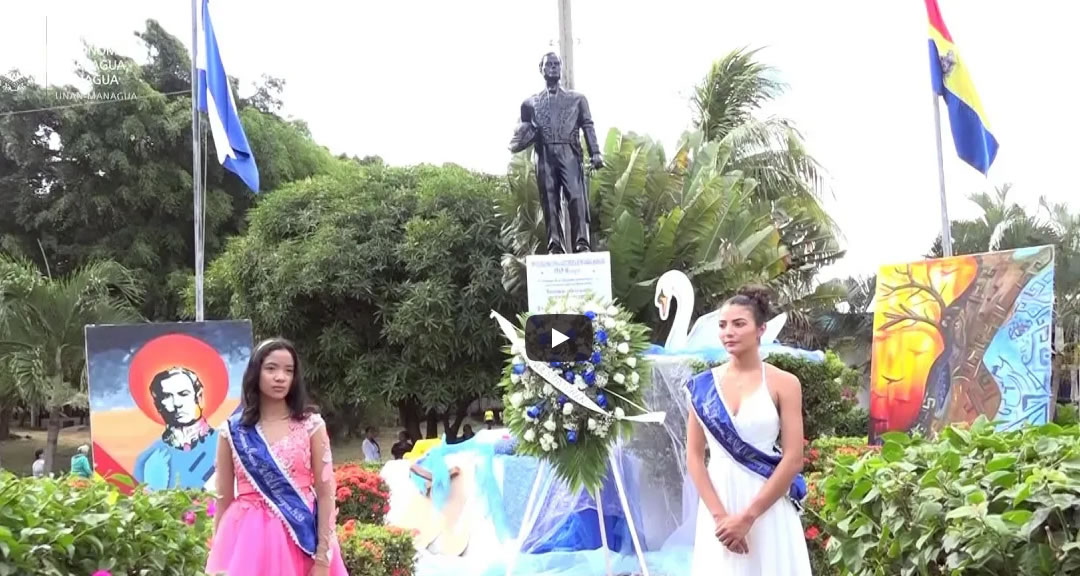 Comunidad universitaria conmemora el 157. ° aniversario del natalicio de Rubén Darío