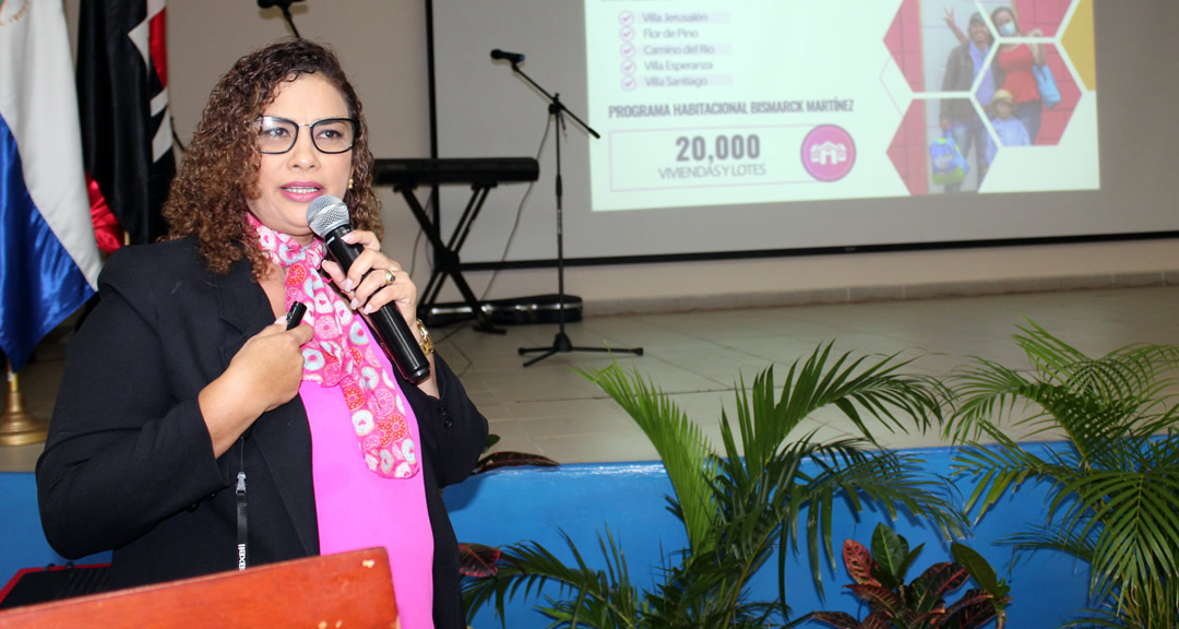 Alcaldesa de Managua Reyna Rueda presenta Plan de Trabajo Municipal 2023-2027 en la UNAN-Managua