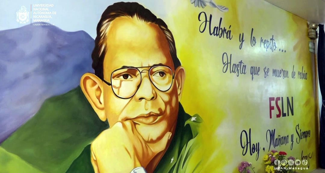UNAN-Managua inaugura mural dedicado al comandante Tomás Borge Martínez