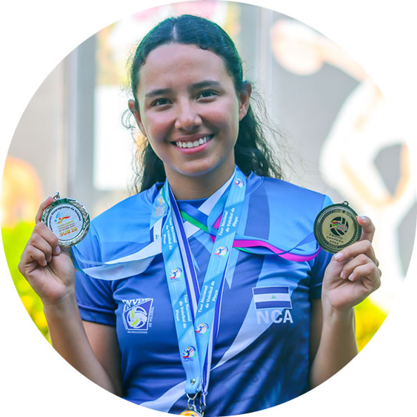Nahíma Silva: Subcampeona Centroamericana de Voleibol Playa