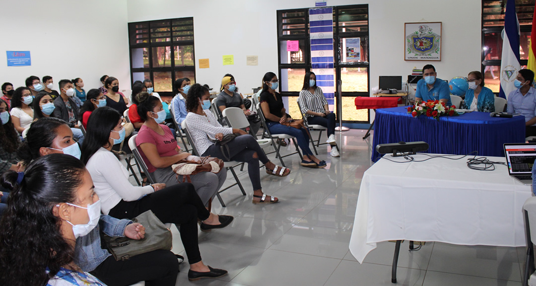 Universitarios participan en encuentro virtual entre la UNAN-Managua y la OICP