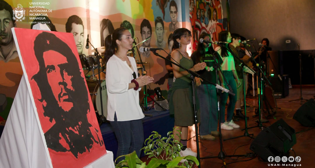 UNAN-Managua honra el legado del comandante Ernesto Che Guevara con encuentro regional de música