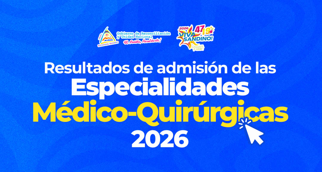 Resultados de Admisión de las Especialidades Médico-Quirúrgicas 2026