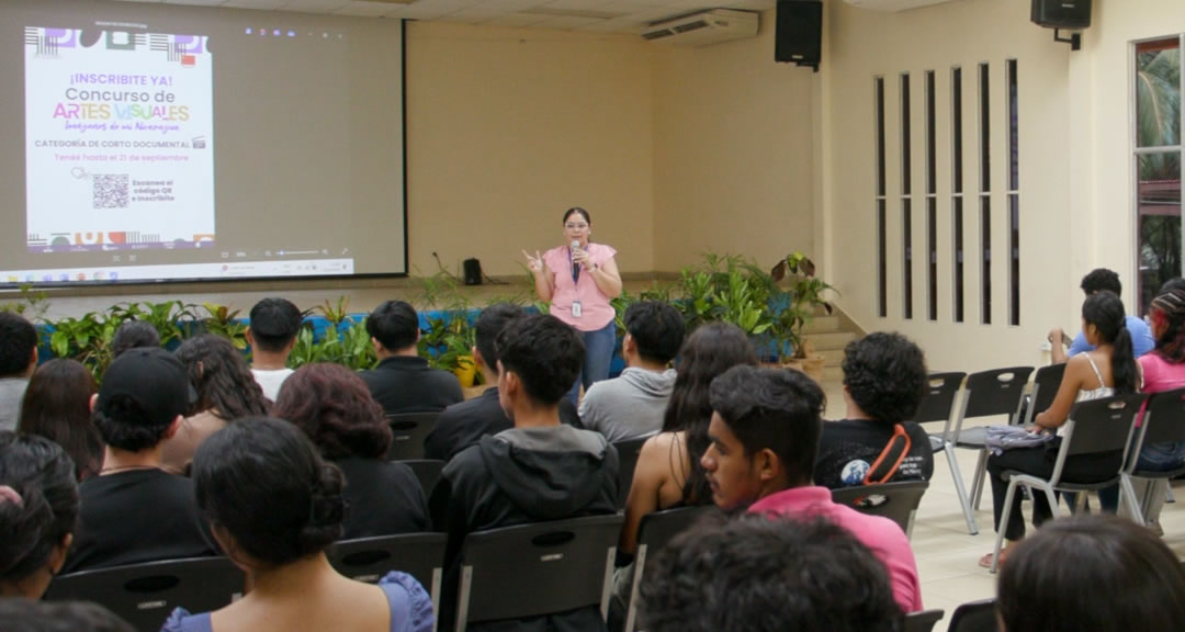 Estudiantes conocen bases del Concurso de Artes Visuales “Imágenes de mi Nicaragua”