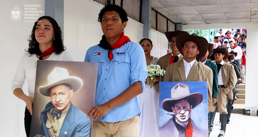 Con alegría la Militancia Sandinista de la UNAN-Managua participó en el "Carnaval Sandino, Luz y Verdad"