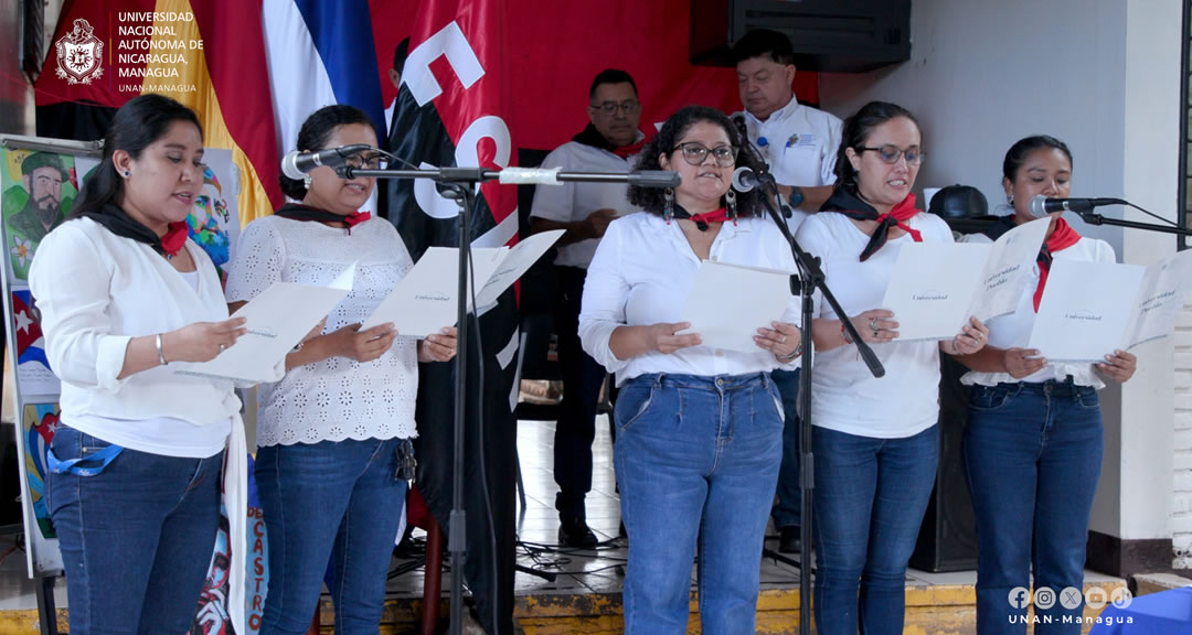 Recital en conmemoración del natalicio de Tomás Borge y Fidel Castro