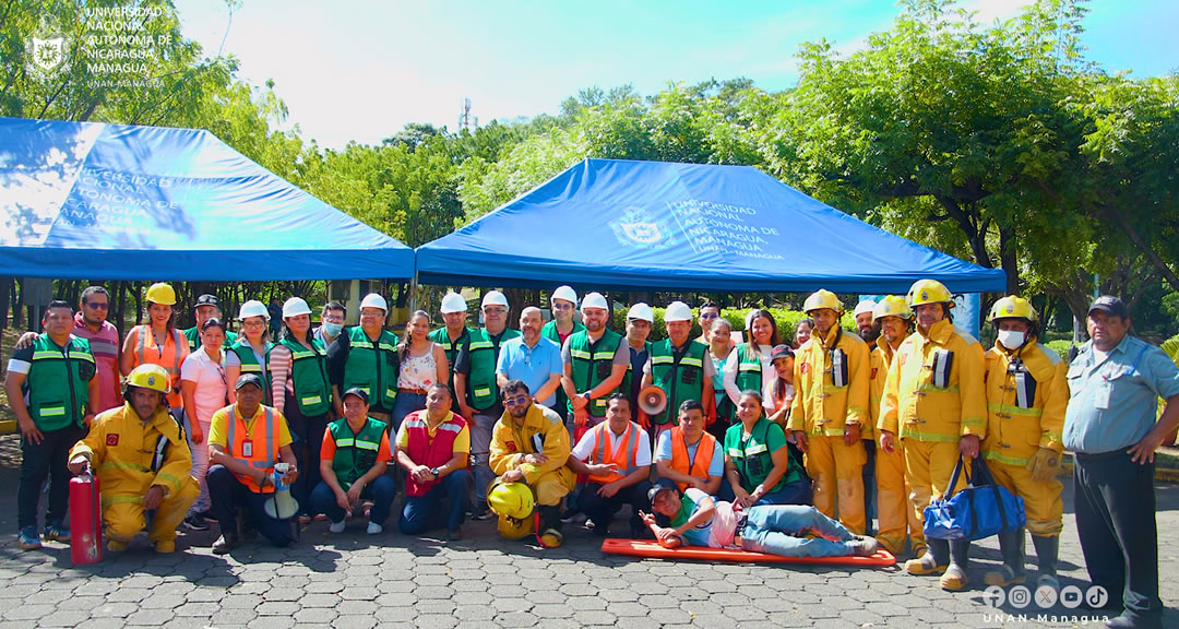 UNAN-Managua se suma al IV Ejercicio Nacional de Preparación para Proteger la Vida