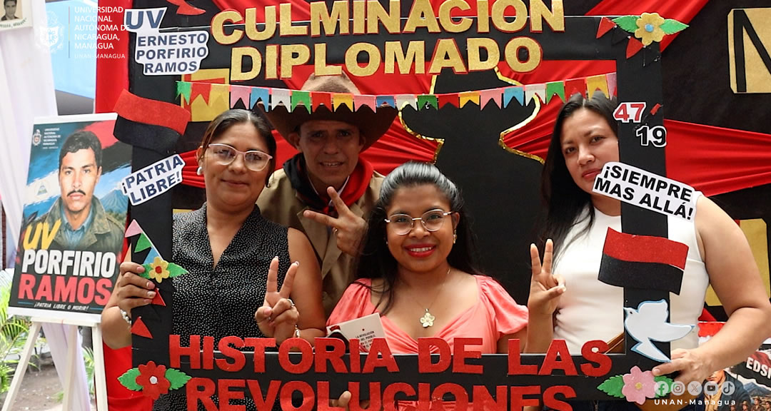 Militancia sandinista celebra feria sobre la Historia de las Revoluciones
