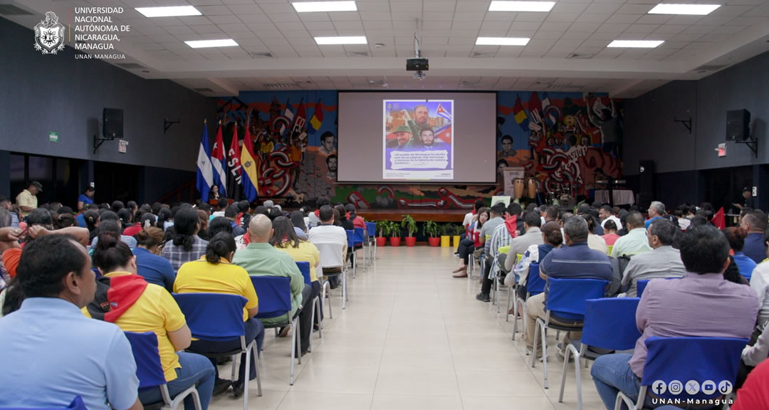 Fidel Castro presente en el corazón de la Militancia Sandinista de la UNAN-Managua