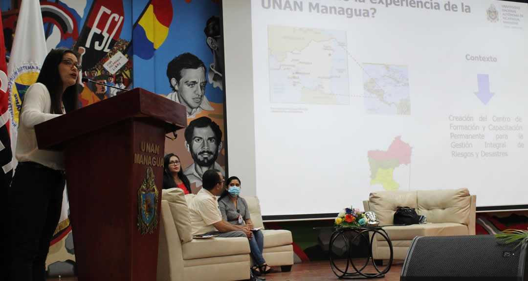 La UNAN-Managua promueve desde la academia los temas relacionados a la gestión de riesgo en Nicaragua